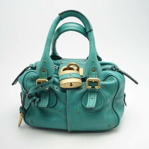 Chloe Paddington Handbag Green Calfskin